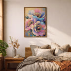 Peony Flower Wall Art Print: Modern Gold Botanical Decor (Digital / Print / Canvas / Framed)