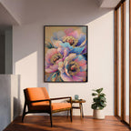 Peony Flower Wall Art Print: Modern Gold Botanical Decor (Digital / Print / Canvas / Framed)