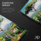 Tuscan Impasto Landscape Art: Rustic Italian Decor (Digital / Print / Canvas / Framed)