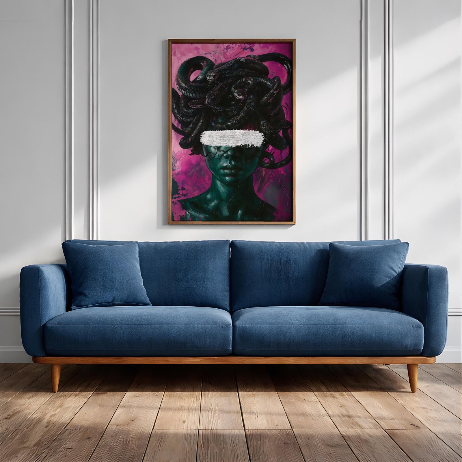 Medusa Greek Wall Art Gorgon Figure Symbol Mythology Fantasy Gift Living Room Home Decor