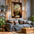 Dome of the Rock Window View Art Print: Islamic Jerusalem Decor (Digital / Print / Canvas / Framed)