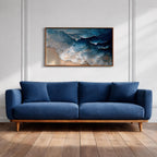 Ocean Waves Wall Art Print: Moody Coastal Seascape Painting (Digital / Print / Canvas / Framed)
