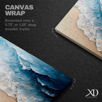 Ocean Waves Wall Art Print: Moody Coastal Seascape Painting (Digital / Print / Canvas / Framed)