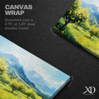 Lemon Orchard Wall Art: Mediterranean Coastal Landscape (Digital / Print / Canvas / Framed)