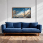 Ocean Waves Wall Art: Coastal Seascape Beach Painting (Digital / Print / Canvas / Framed)