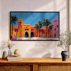 Moroccan Kasbah Wall Art Print: Islamic Middle Eastern Decor (Digital / Print / Canvas / Framed)