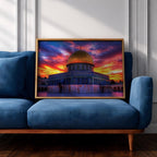 Dome of the Rock Wall Art Print: Islamic Jerusalem Decor (Digital / Print / Canvas / Framed)
