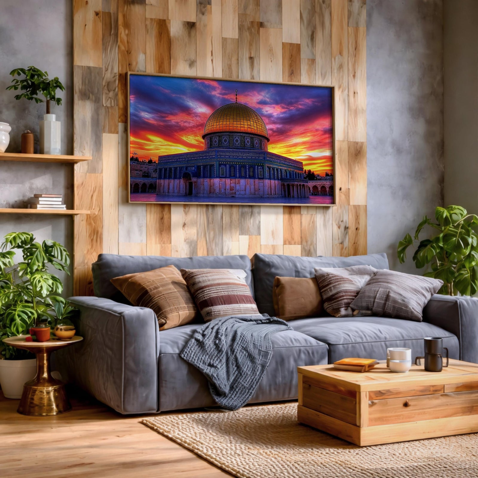 Dome of the Rock Wall Art Print: Islamic Jerusalem Decor (Digital / Print / Canvas / Framed)
