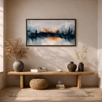 Misty Forest Watercolor Print: Calm Nature Landscape Wall Art (Digital / Print / Canvas / Framed)