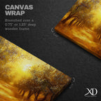 Golden Olive Grove Landscape Print: Rustic Mediterranean Art (Digital / Print / Canvas / Framed)