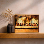 Last Supper Oil Painting Print: Biblical Christian Wall Art (Digital / Print / Canvas / Framed)