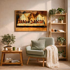 Last Supper Oil Painting Print: Biblical Christian Wall Art (Digital / Print / Canvas / Framed)