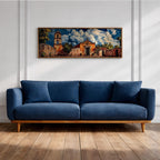Rustic Church Wall Art Print: Catholic Chapel Landscape Decor (Digital / Canvas / Framed)