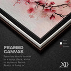 Japanese Cherry Blossom Panoramic Print: Sakura Floral Wall Art (Digital / Canvas / Framed)