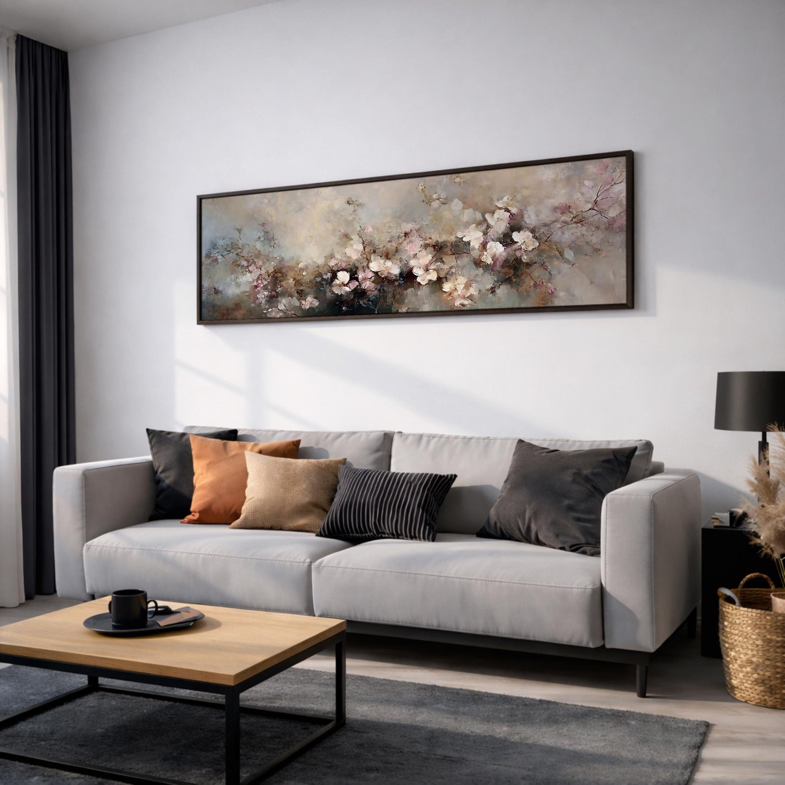 Abstract Floral Wall Art Print: Blossom Botanical Painting (Digital / Canvas / Framed)
