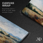 Wildflower Landscape Wall Art Print: Countryside Meadow Decor (Digital / Canvas / Framed)