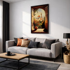 Dome of the Rock Window View Art Print: Islamic Jerusalem Decor (Digital / Print / Canvas / Framed)