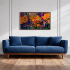 Poppy Flowers Oil Painting Print: Vibrant Botanical Wall Art (Digital / Print / Canvas / Framed)