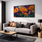 Poppy Flowers Oil Painting Print: Vibrant Botanical Wall Art (Digital / Print / Canvas / Framed)