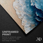 Ocean Waves Wall Art Print: Moody Coastal Seascape Painting (Digital / Print / Canvas / Framed)