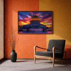 Dome of the Rock Wall Art Print: Islamic Jerusalem Decor (Digital / Print / Canvas / Framed)