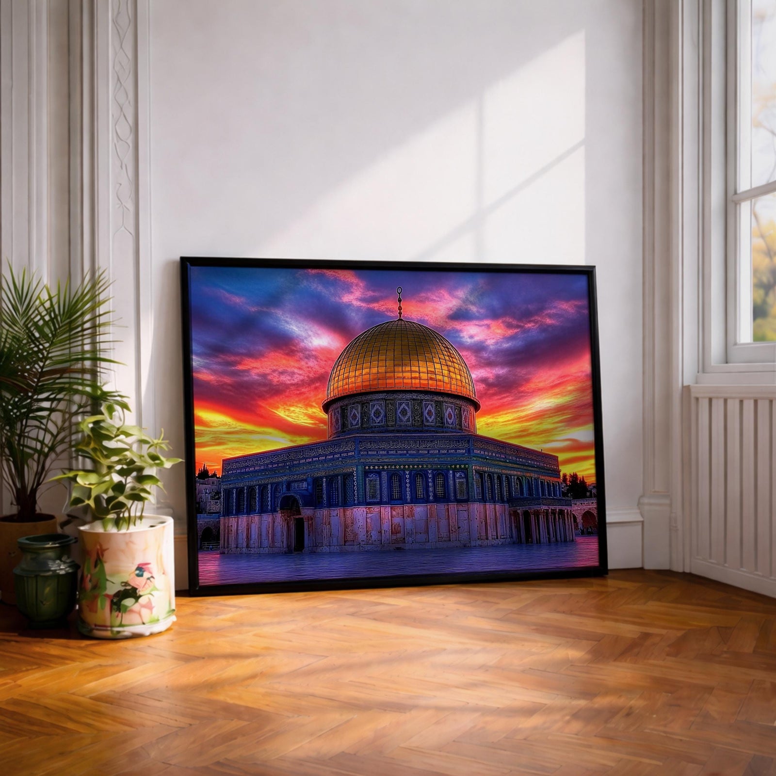 Dome of the Rock Wall Art Print: Islamic Jerusalem Decor (Digital / Print / Canvas / Framed)