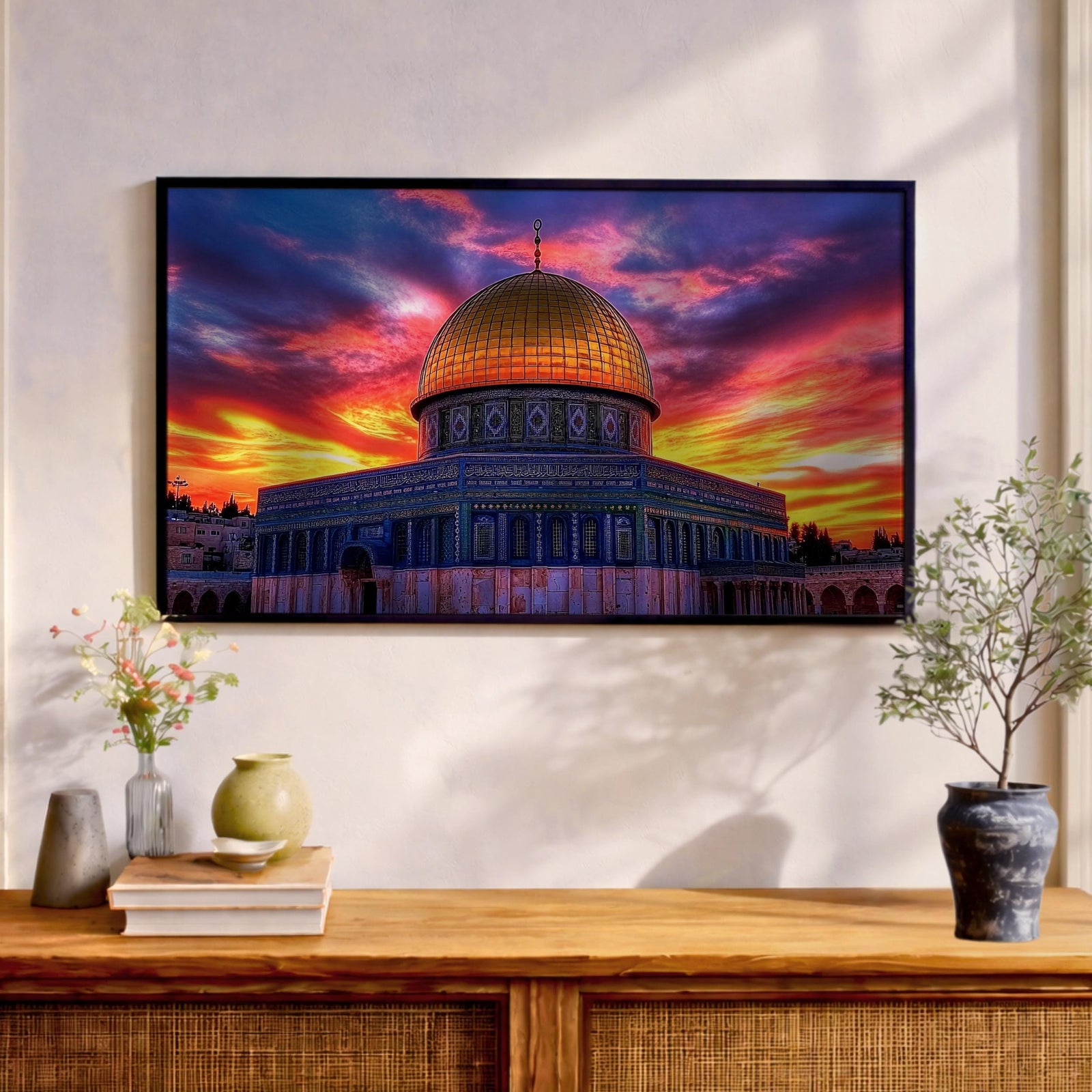Dome of the Rock Wall Art Print: Islamic Jerusalem Decor (Digital / Print / Canvas / Framed)
