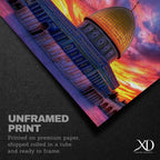 Dome of the Rock Wall Art Print: Islamic Jerusalem Decor (Digital / Print / Canvas / Framed)