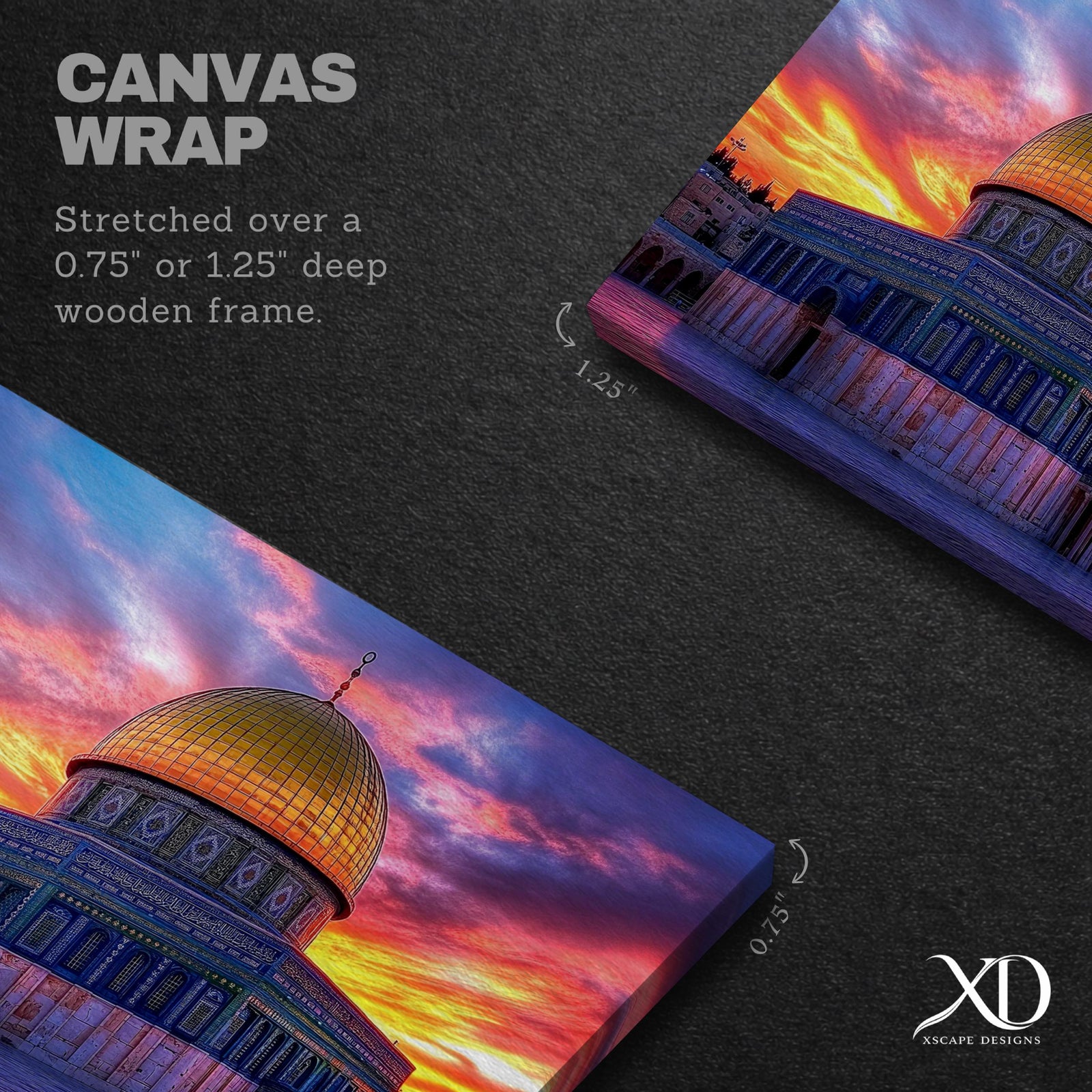 Dome of the Rock Wall Art Print: Islamic Jerusalem Decor (Digital / Print / Canvas / Framed)
