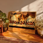 Last Supper Oil Painting Print: Biblical Christian Wall Art (Digital / Print / Canvas / Framed)