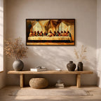 Last Supper Oil Painting Print: Biblical Christian Wall Art (Digital / Print / Canvas / Framed)
