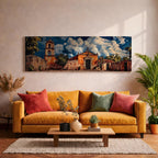 Rustic Church Wall Art Print: Catholic Chapel Landscape Decor (Digital / Canvas / Framed)