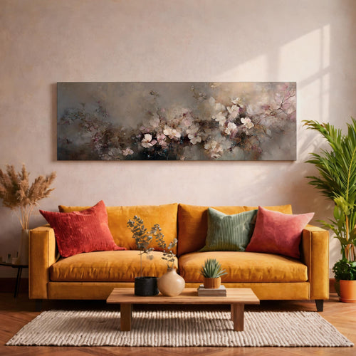 Abstract Floral Wall Art Print: Blossom Botanical Painting (Digital / Canvas / Framed)