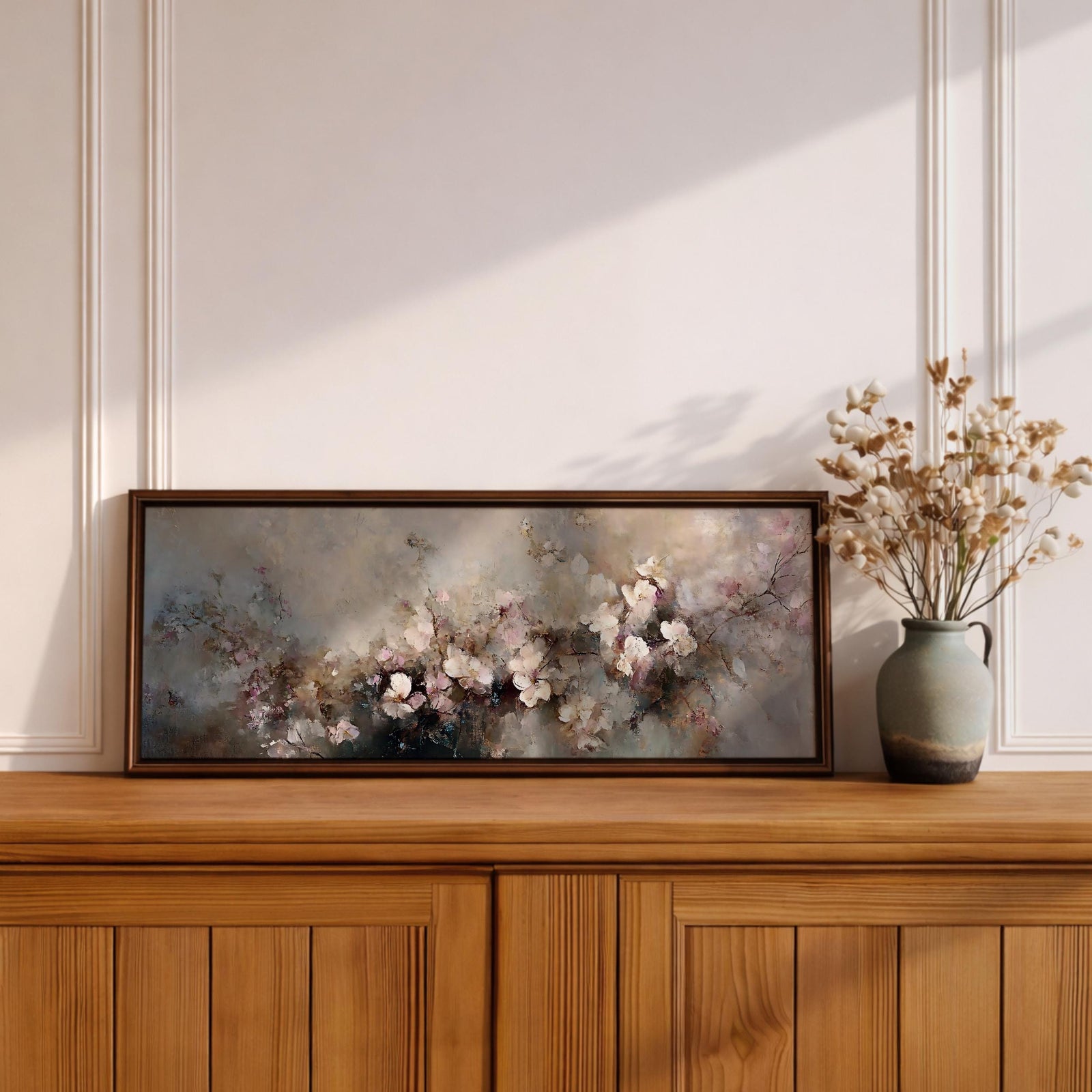 Abstract Floral Wall Art Print: Blossom Botanical Painting (Digital / Canvas / Framed)