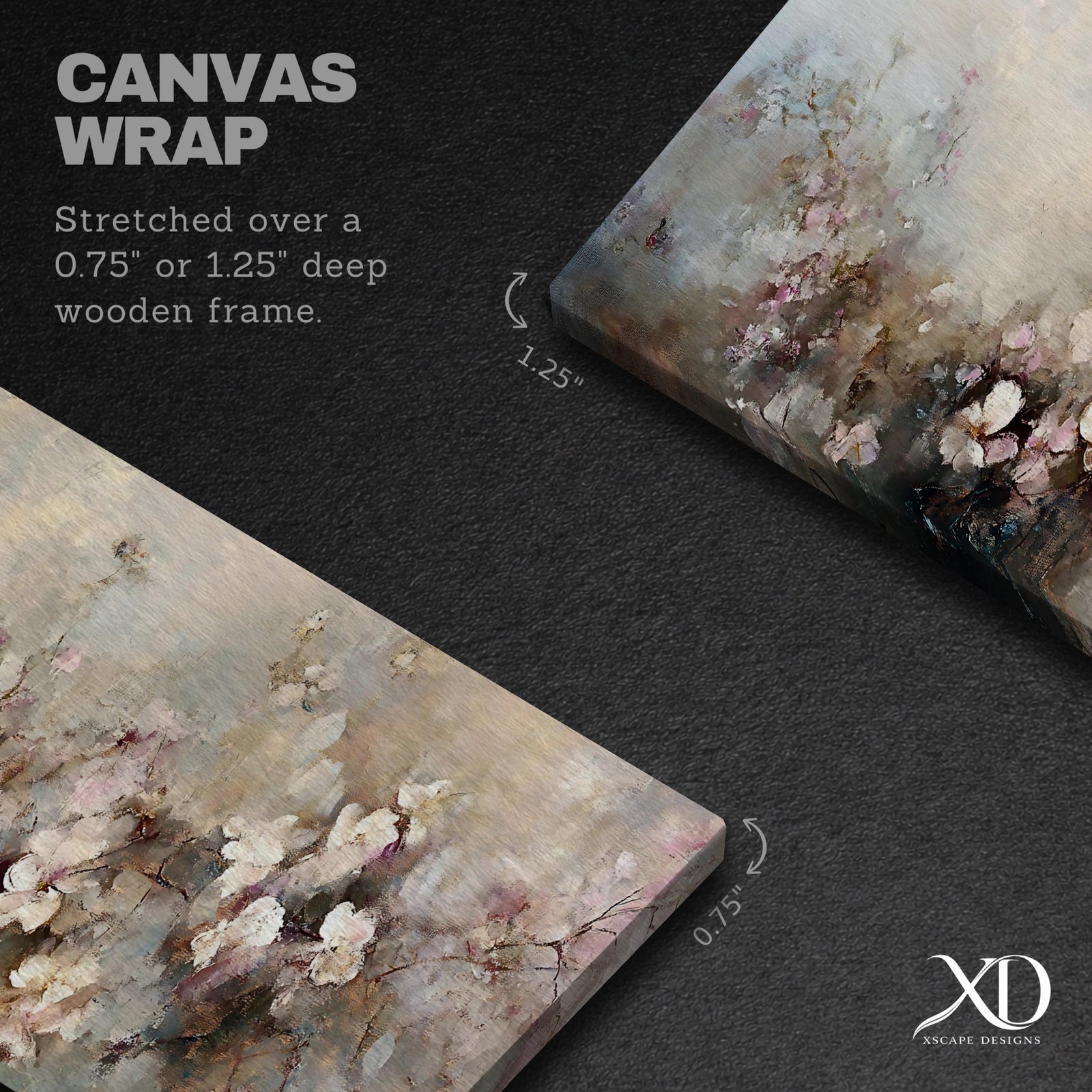 Abstract Floral Wall Art Print: Blossom Botanical Painting (Digital / Canvas / Framed)