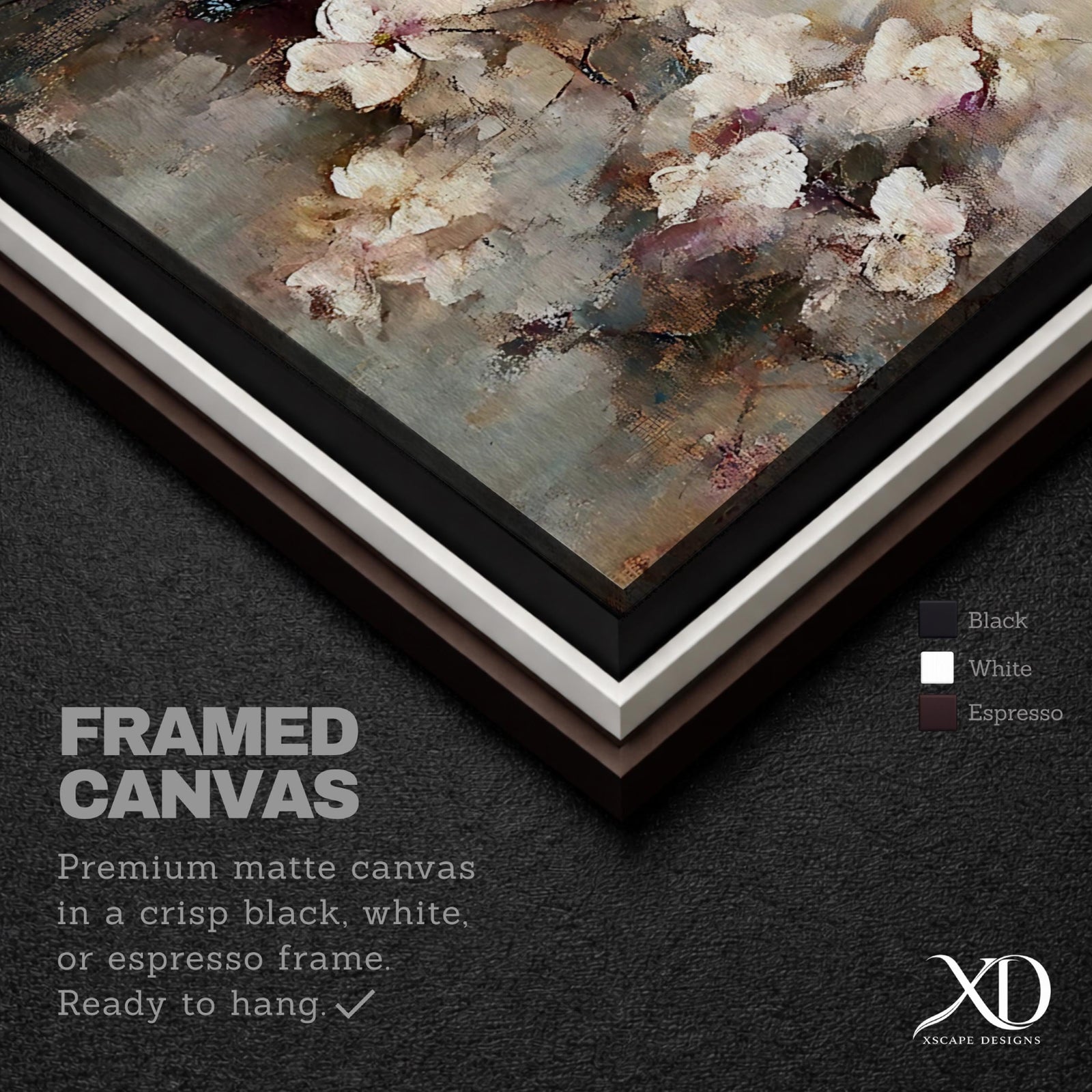 Abstract Floral Wall Art Print: Blossom Botanical Painting (Digital / Canvas / Framed)
