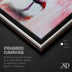 Pink Flamingo Wall Art Print: Tropical Birds Panoramic Decor (Digital / Canvas / Framed)