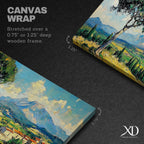 Tuscan Landscape Wall Art Print: Italian Countryside Panoramic Decor (Digital / Canvas / Framed)