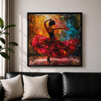 Flamenco Spanish Wall Art Latin Dance Abstract Modern Gift Living Room Home Decor