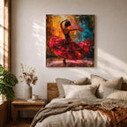 Flamenco Spanish Wall Art Latin Dance Abstract Modern Gift Living Room Home Decor