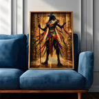 Horus Egyptian God Wall Art Falcon God Mythology Symbol Gift Living Room Home Decor