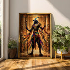 Horus Egyptian God Wall Art Falcon God Mythology Symbol Gift Living Room Home Decor
