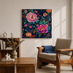 Peony Floral Wall Art Botanical Garden Framed Canvas Modern Flower Boho Home Decor