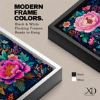 Peony Floral Wall Art Botanical Garden Framed Canvas Modern Flower Boho Home Decor