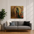 Our Lady of Guadalupe Wall Art La Morenita Framed Canvas Antique Catholic Home Decor