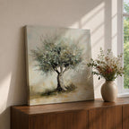 Olive Tree Wall Art Mediterranean Olive Framed Canvas Rustic Botanical Farmhouse Home Decor