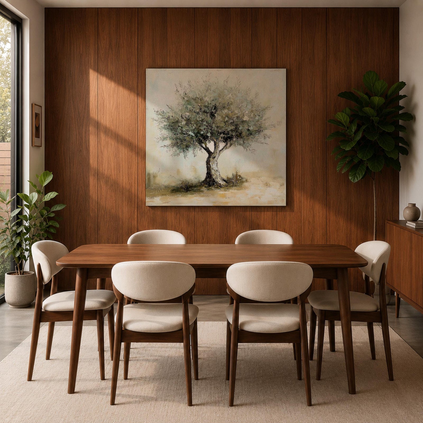 Olive Tree Wall Art Mediterranean Olive Framed Canvas Rustic Botanical Farmhouse Home Decor