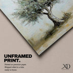 Olive Tree Wall Art Mediterranean Olive Framed Canvas Rustic Botanical Farmhouse Home Decor