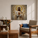 Jesus Christ Wall Art Christ the Redeemer Framed Canvas Christian Prayer Biblical Home Decor