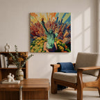Lady Liberty Wall Art NYC Landmark Framed Canvas New York Skyline Patriotic American Decor